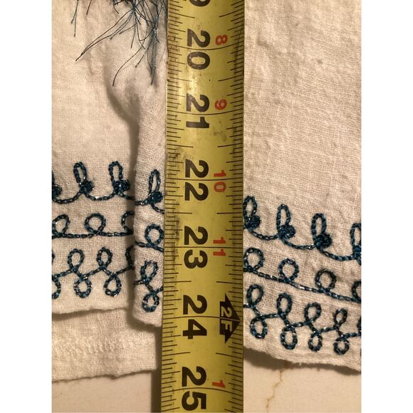 Solitaire Ravi Knosla Sleeveless Embroidered Top Tunic Sz S - Picture 6 of 9